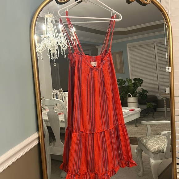 Universal Thread Red and Blue Striped Dress - Picture 1 of 1